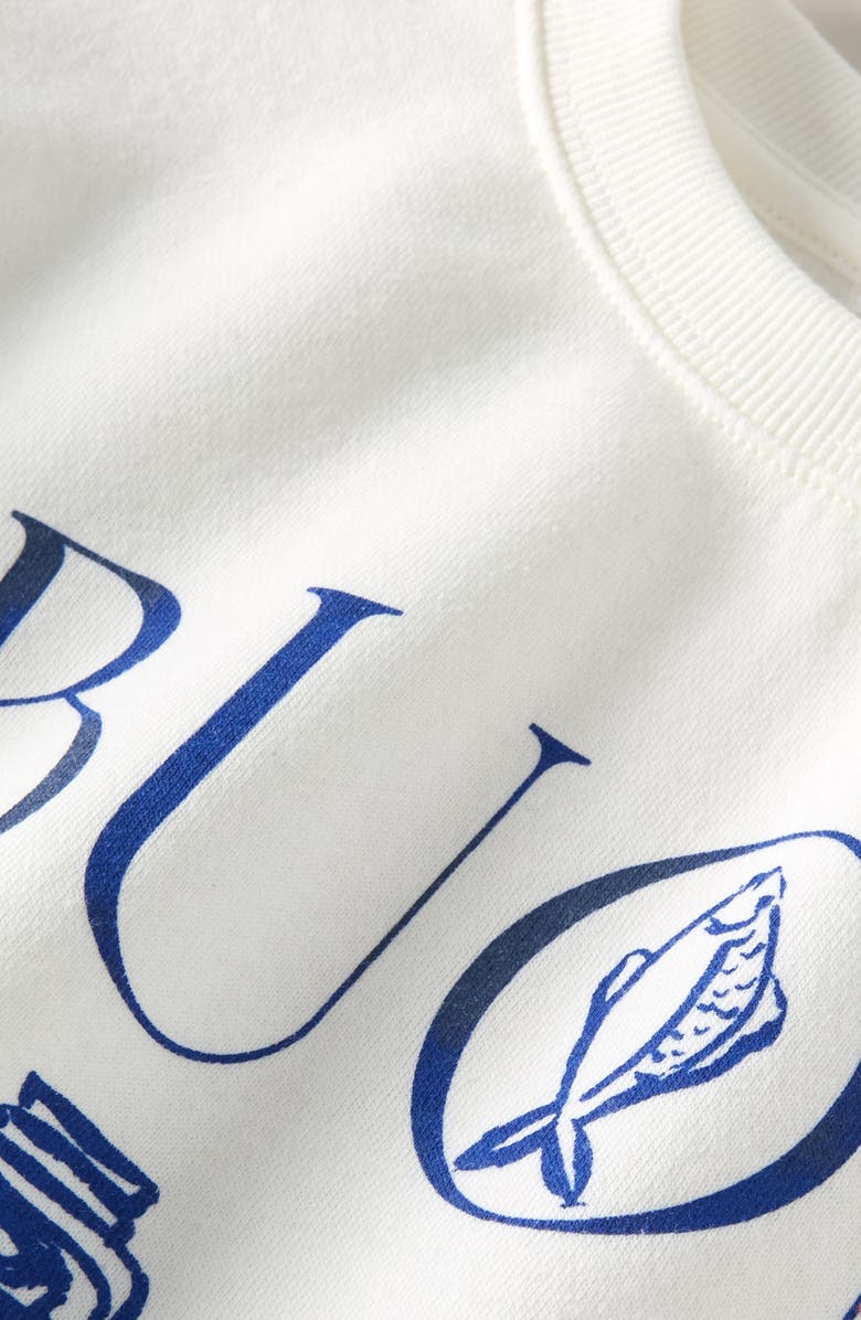 Nordstrom Kids' Graphic Fleece Pullover, Alternate, color, Ivory Buongiorno