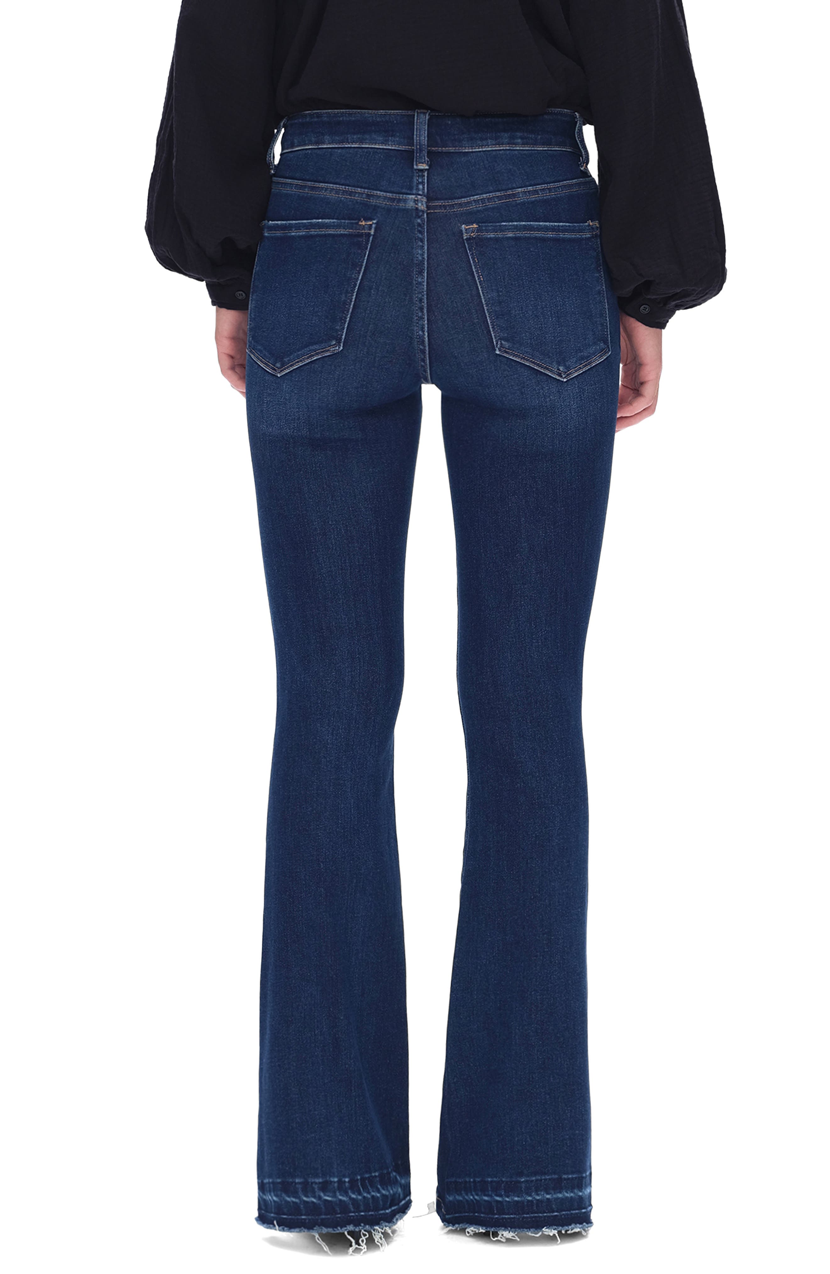 Split Hem Mid Rise Flare Jeans - image 4