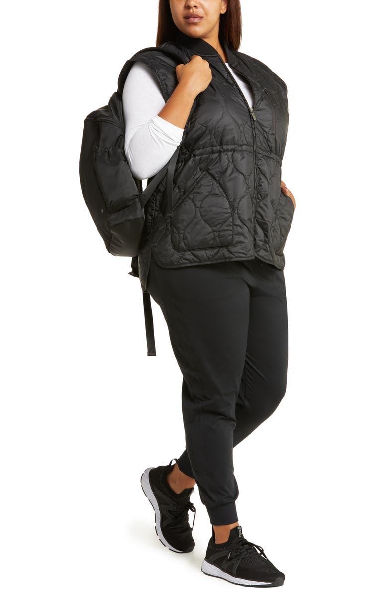 Zella Quilted Insulated Vest, Alternate, color,