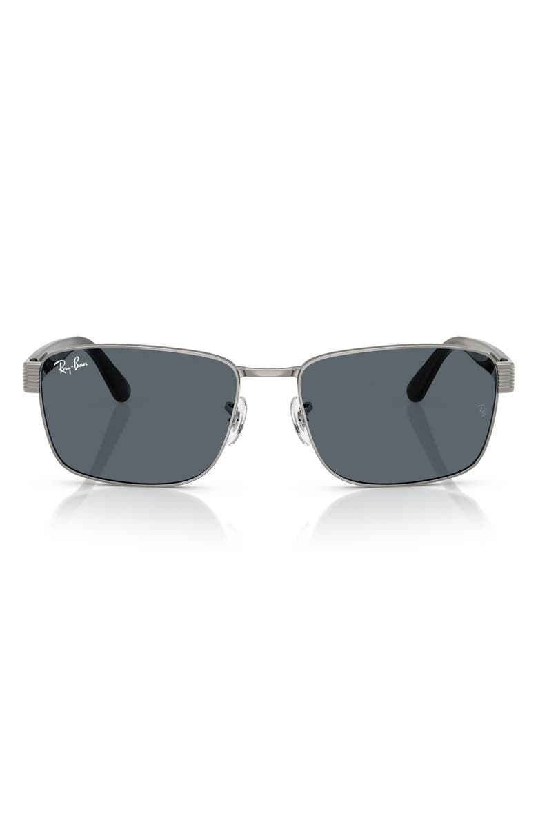 Ray-Ban 62mm Square Sunglasses, Main, color, Blue