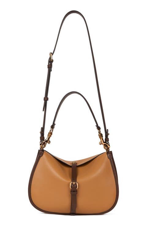 Leather Crossbody Pony Bag