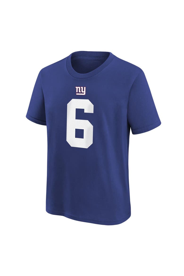 Youth Nike Jaxson Dart Royal New York Giants Name & Number T-Shirt, Alternate, color, Royal