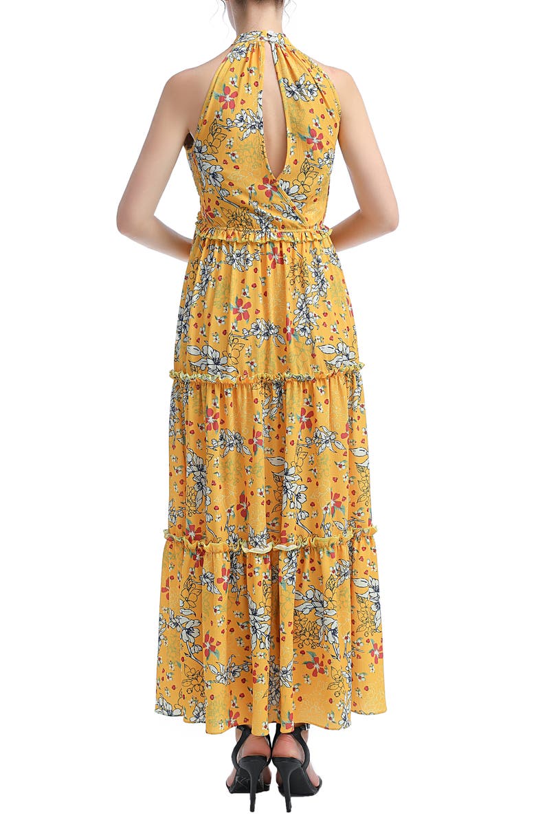 Kimi and Kai Soleil Floral Maternity Maxi Dress, Alternate, color, 