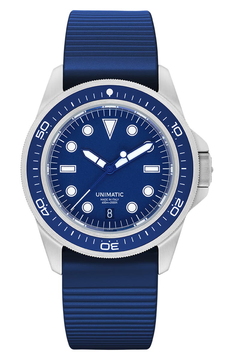 UNIMATIC Modello Uno U1S-PD6-RB ProDiver TPU Strap Watch, 41.5mm, Main, color, Blue