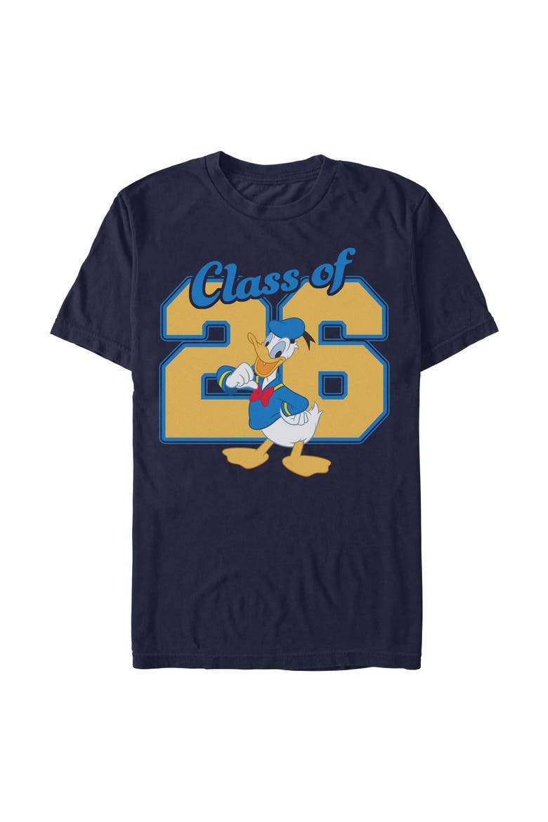Men's Mickey & Friends Donald Class of 26  Graphic T-Shirt, Main, color, Navy Blue