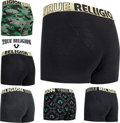 True Religion Boxer Briefs Stretch Underwear Pack Of 6 In Multi
