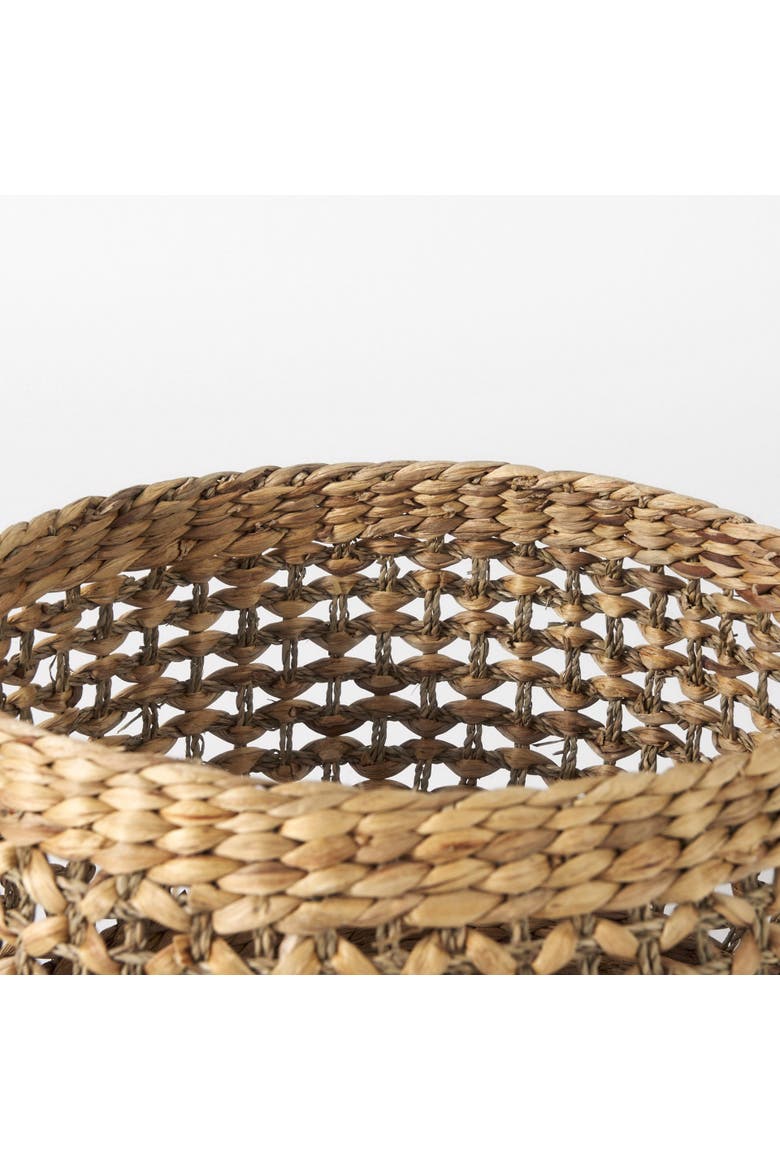 Dakota Set of 3 Seagrass Round Basket, Alternate, color, Brown