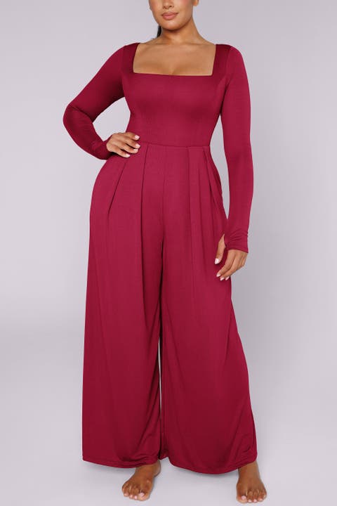 AirSlim® Square Neckline Built-In Shaping Jumpsuit