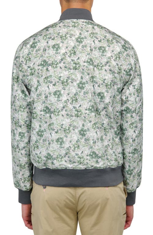 Brooklyn Brigade Floral Reversible Bomber In Beige
