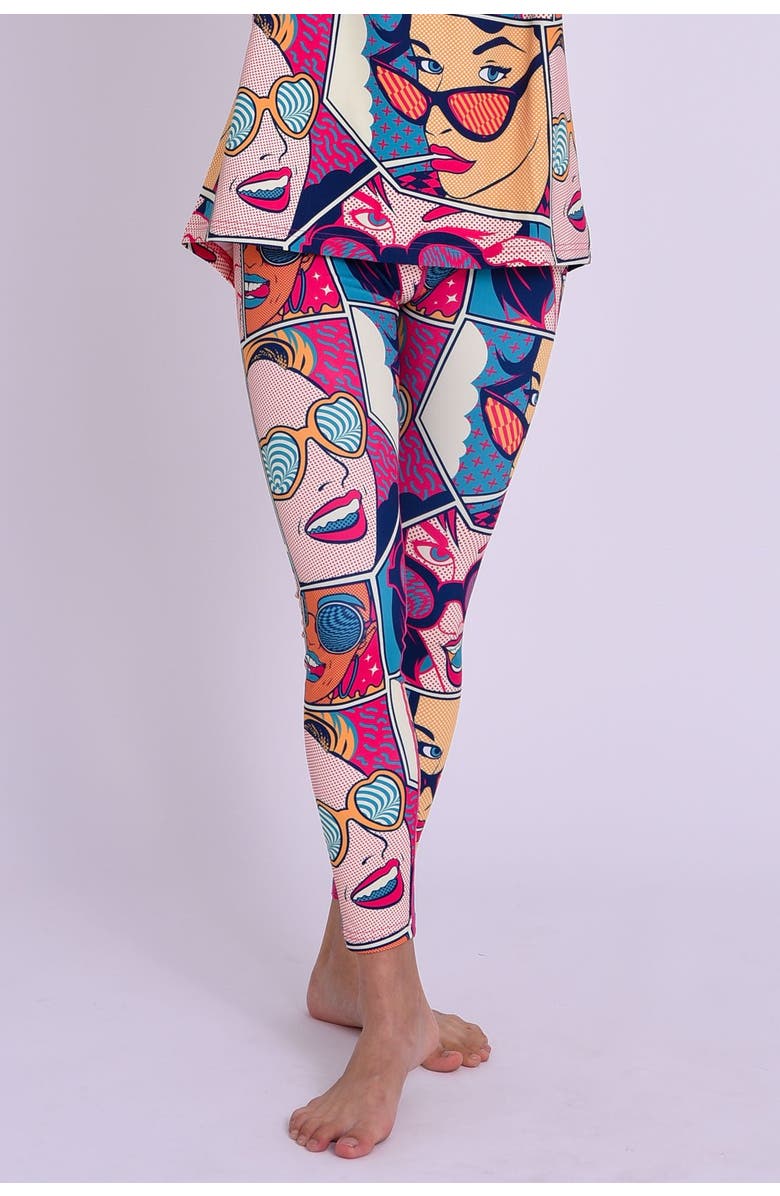 OOSC Baselayer Leggings - Comic Book Candy Women's, Main, color, Multi-Colour