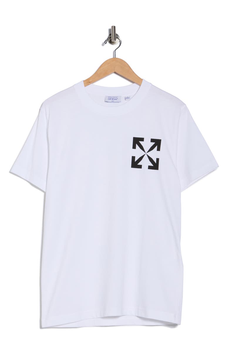 Off-White Single Arrow Slim Fit Short Sleeve T-Shirt, Alternate, color, White-Black