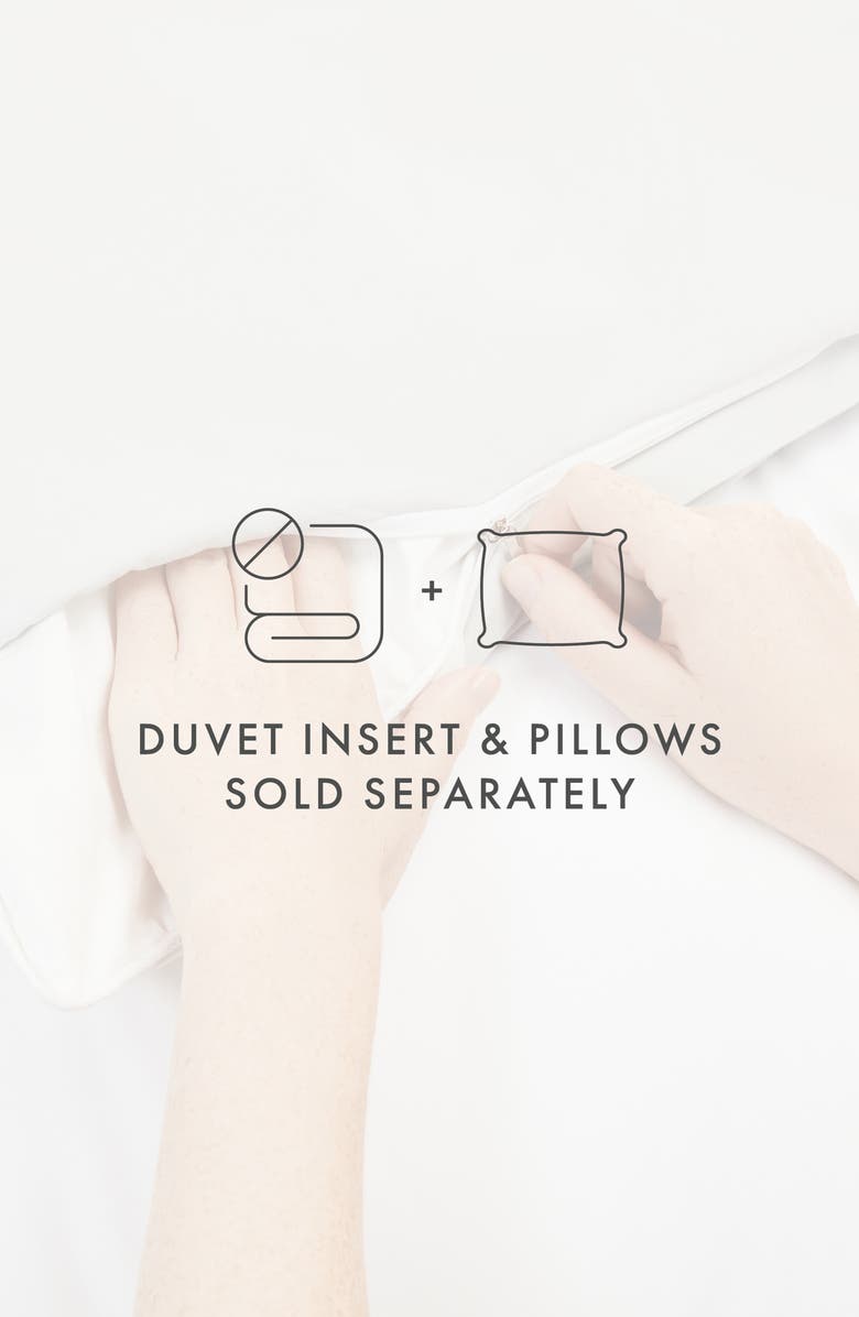 HOMESPUN Home Spun Premium Ultra Soft 3-Piece Burst of Vines Print Duvet Cover Set, Alternate, color, Light Gray