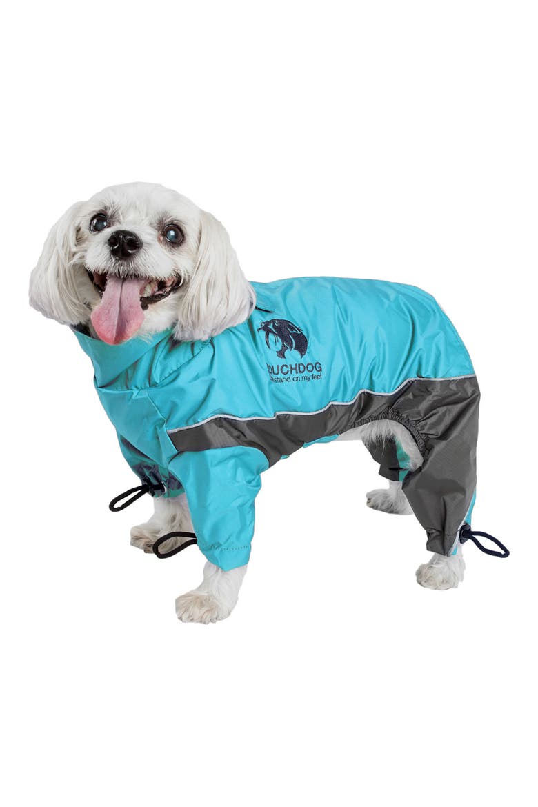 Quantum-Ice Full-Bodied Adjustable and 3M Reflective Dog Jacket - X-Small, Alternate, color, OCEAN BLUE GREY