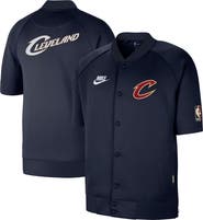 Nike Men's Nike Navy Cleveland Cavaliers Classic Edition Hardwood Classics Authentic On-Court Game Full-Zip Jacket