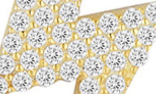 Sphera Milano Cubic Zirconia Lightning Bolt Pendant Necklace In Gold