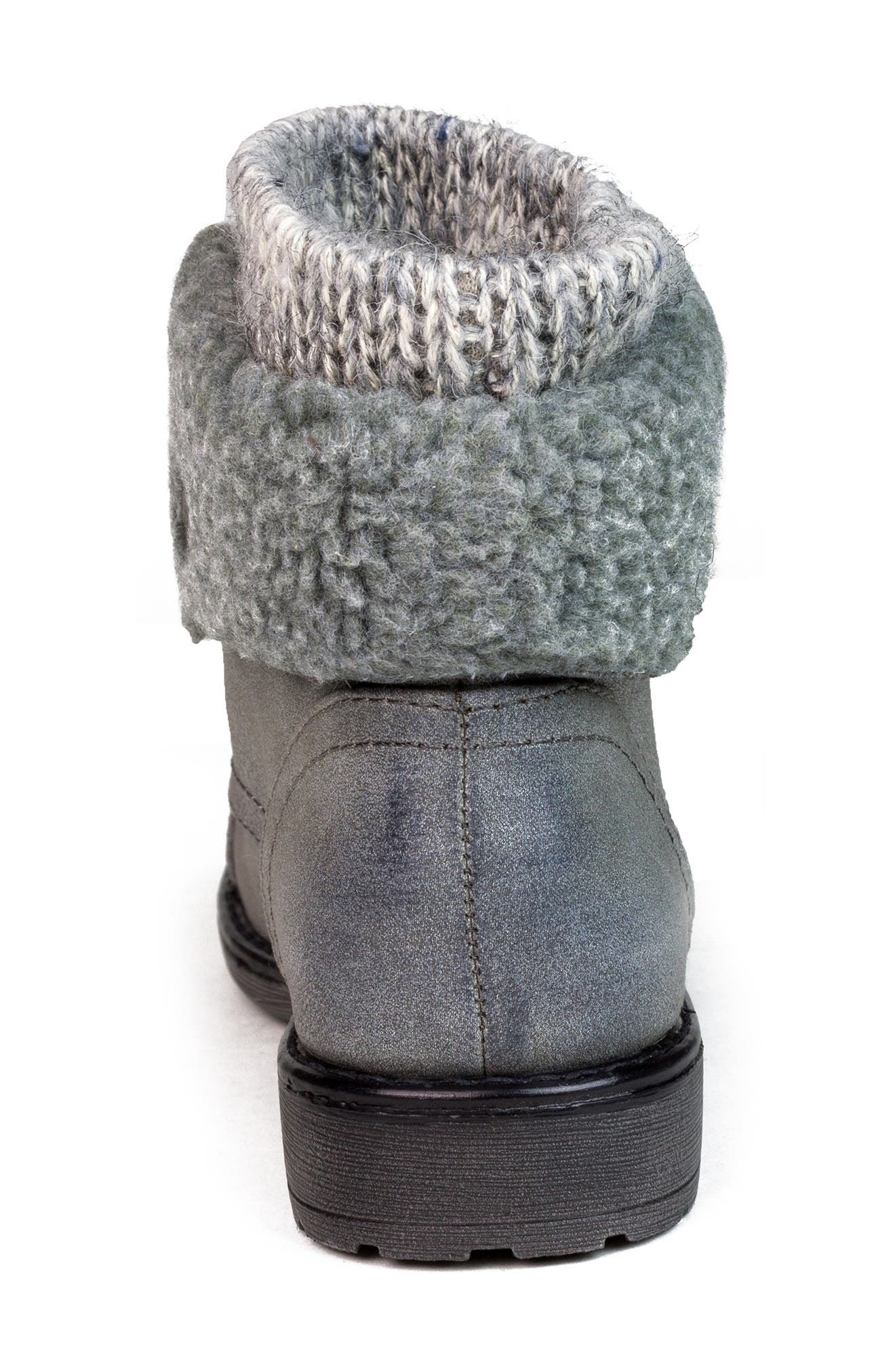 CLIFFS BY WHITE MOUNTAIN Duena Faux Shearling Trimmed Hiking Boot, Alternate, color, Lt Gry/Burn/Fab/Fleece