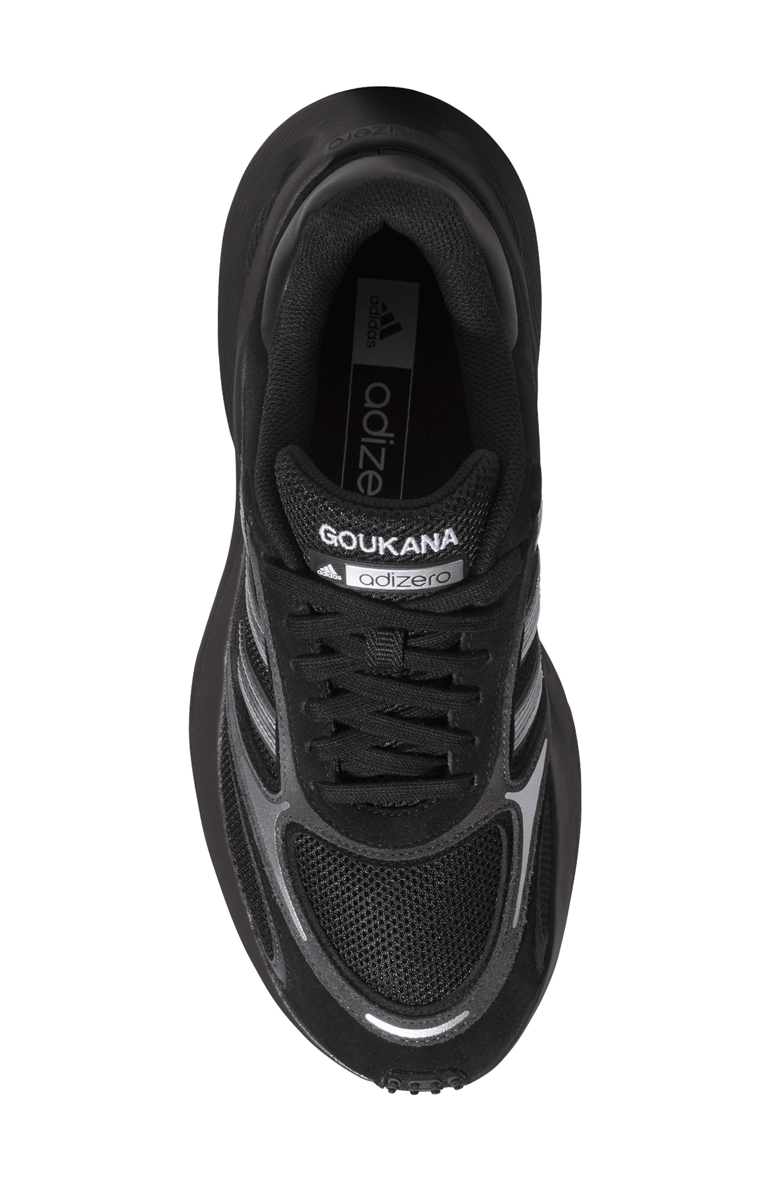 Adizero Goukana Running Shoe, Alternate, color, CORE BLACK
