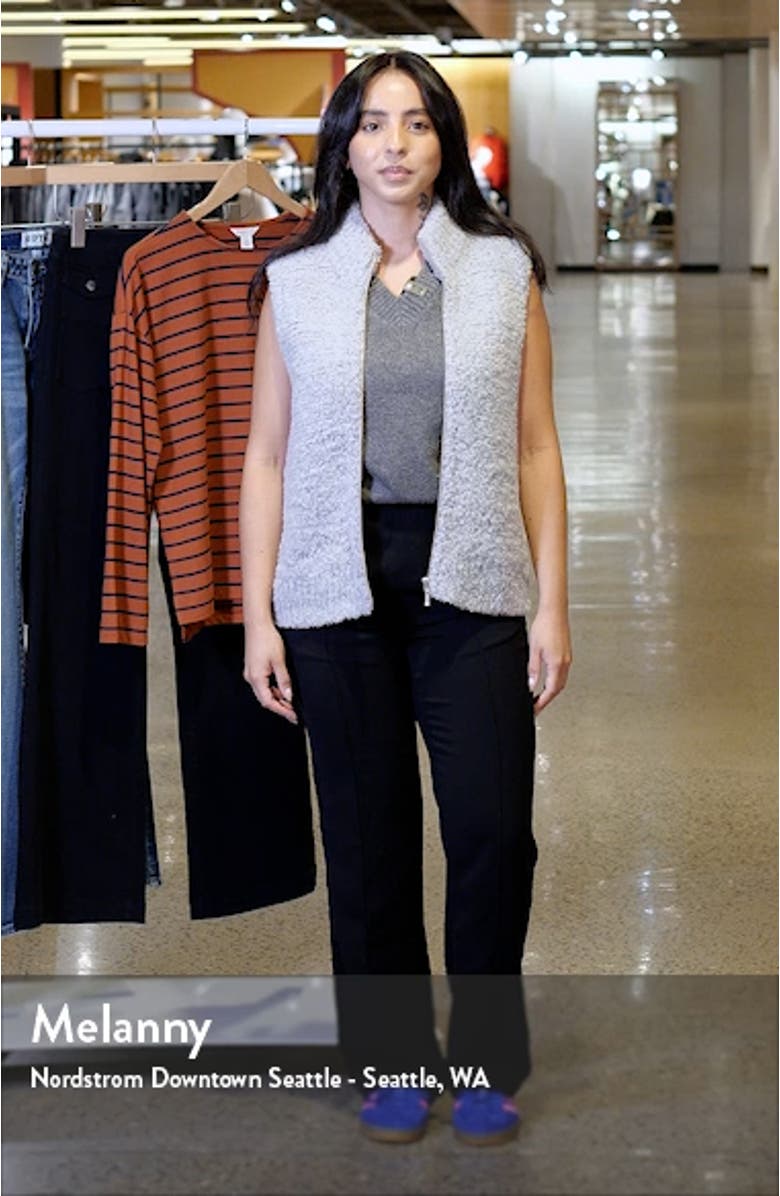 Wool Blend Bouclé Zip Vest, sales video thumbnail