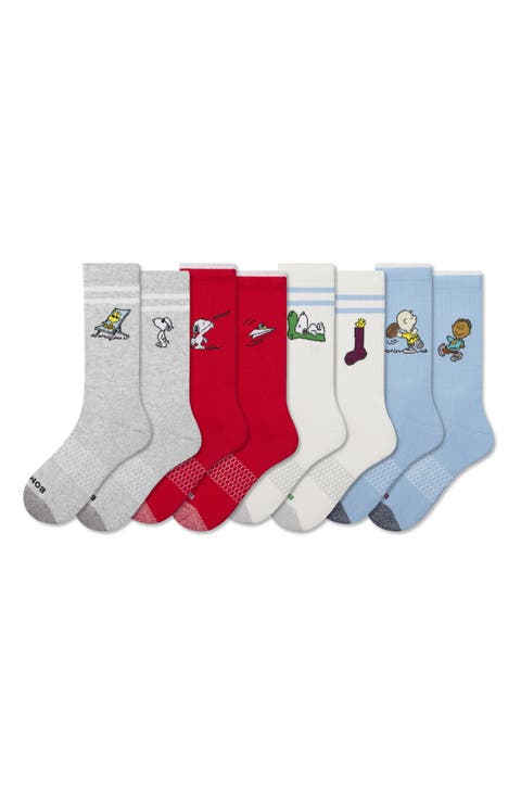 x Peanuts Assorted 4-Pack Crew Socks