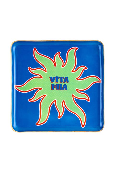 Agra Vita Mia Patterned Square Metal - Curated Decor