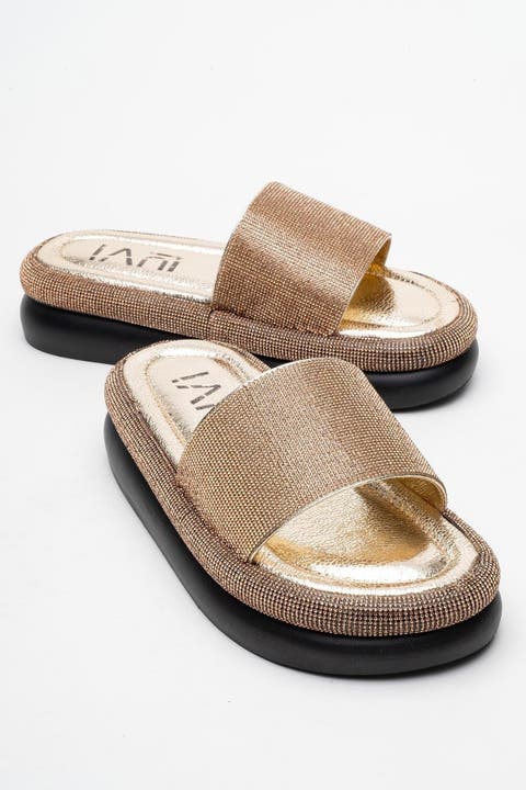 Oeste Rhinestone Platform Sandal