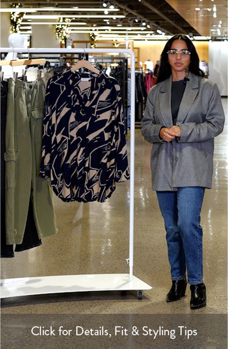 Herdis Print Tunic Shirt, sales video thumbnail