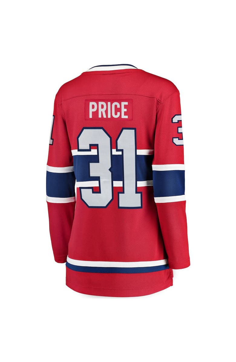 FANATICS Women's Fanatics Branded Carey Price Red Montreal Canadiens Home Breakaway Player Jersey, Alternate, color, Red