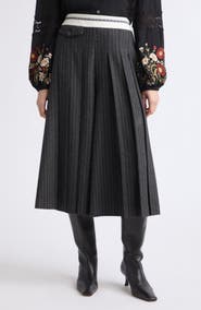 Sea NY Johanna Pinstripe Culottes