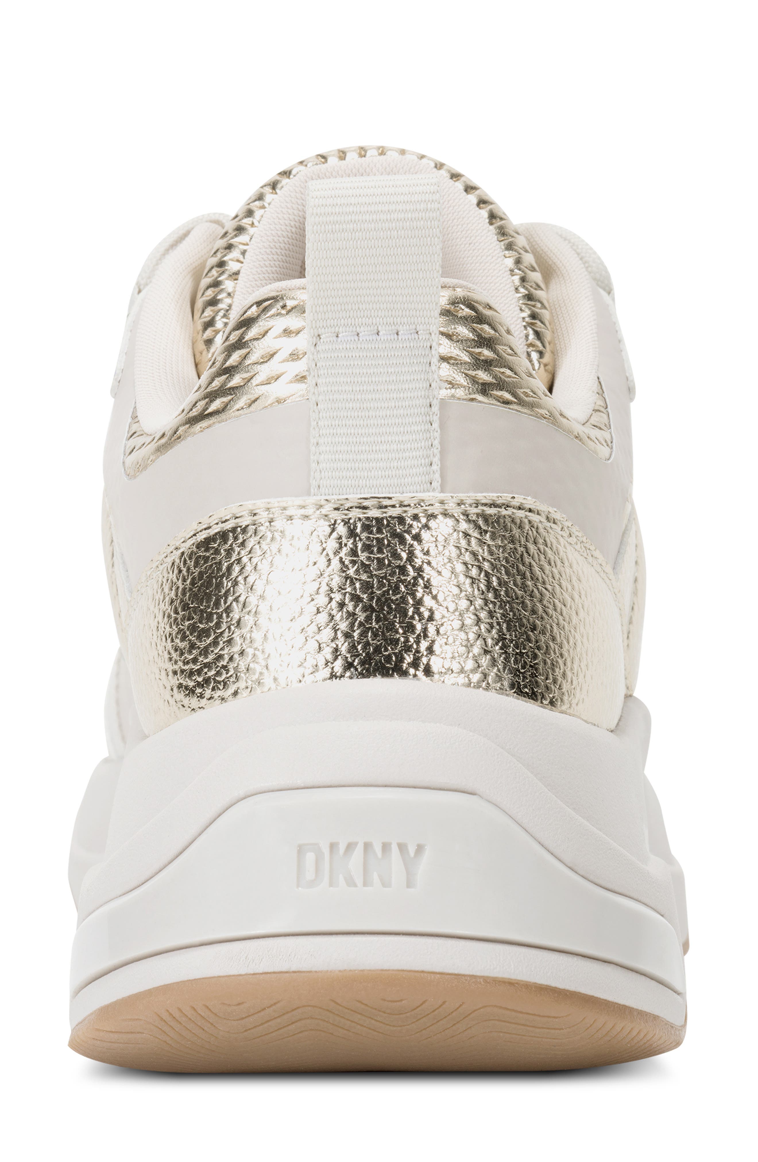 DKNY Juna Sneaker, Alternate, color, White Gold