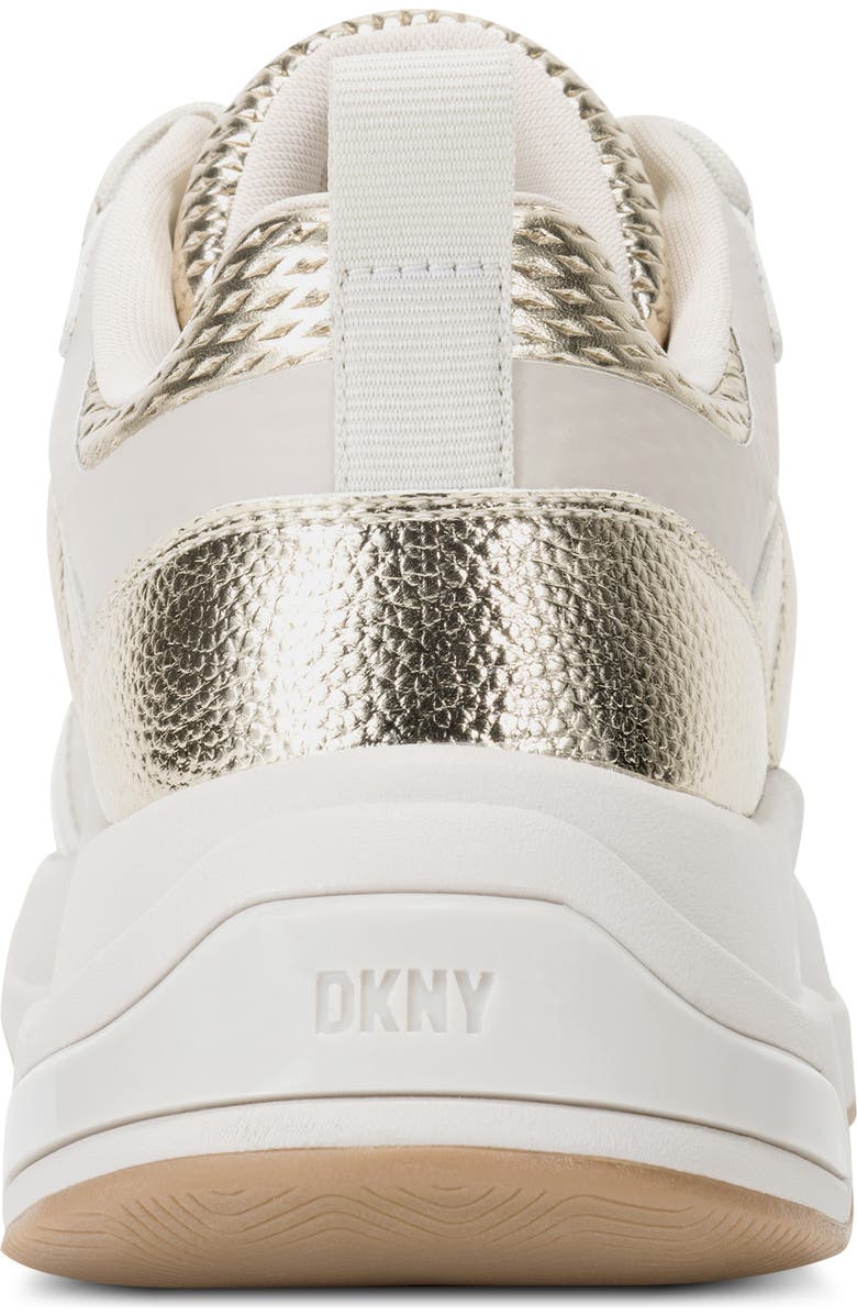DKNY Juna Sneaker, Alternate, color, White Gold