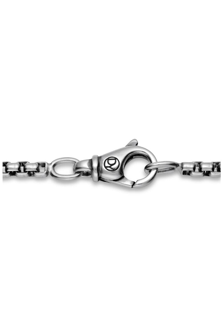 Men's Box Chain Necklace in Silver, 2.7mm, Alternate, color, SILVER