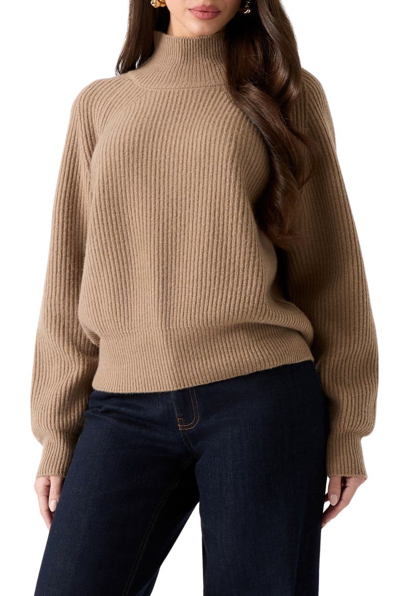 Denise Mock Neck Cashmere Blend Sweater, Main, color, F13Q-LIGHT