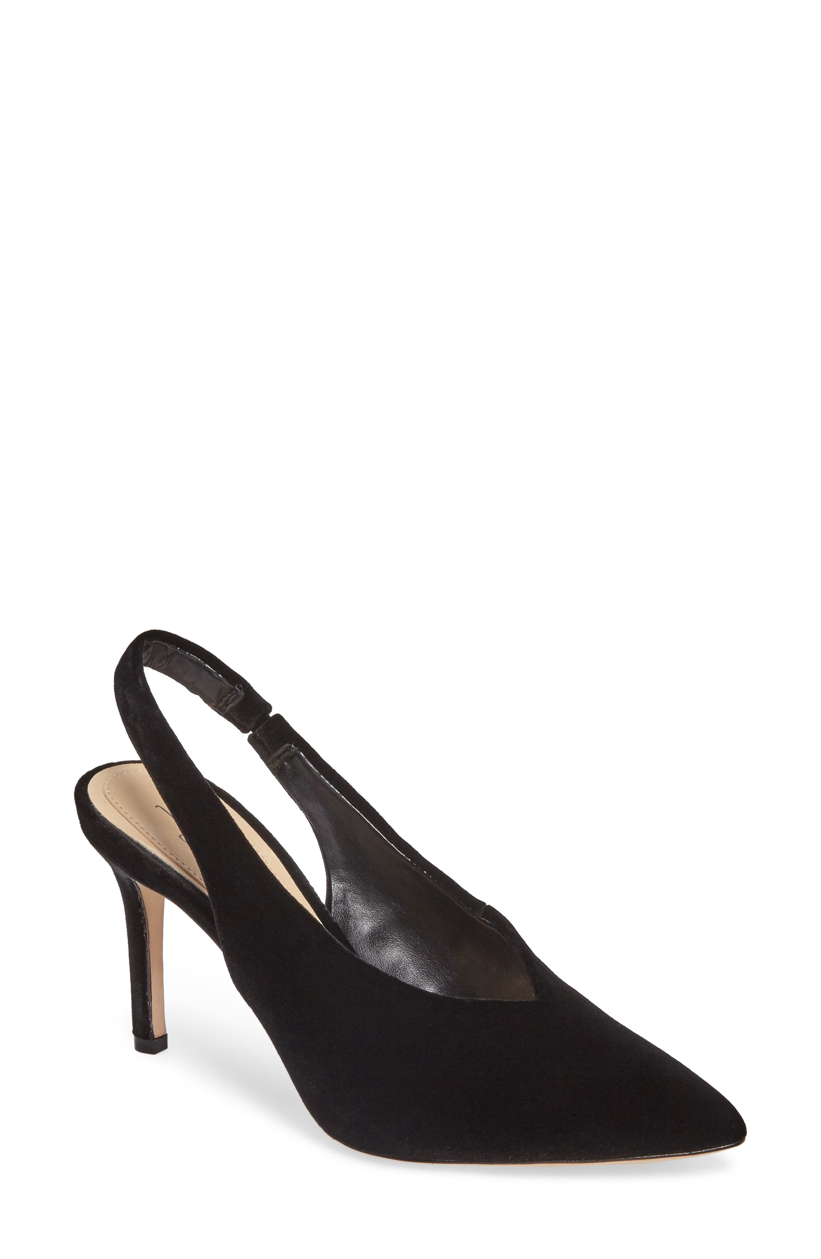 Melea Slingback Pump, Main, color, BLACK VELVET