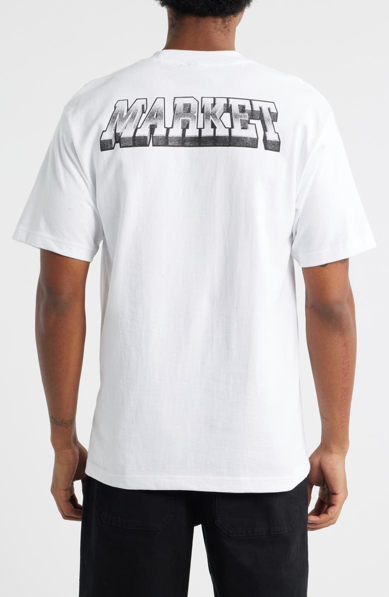 MARKET Smiley KO Cotton Graphic T-Shirt, Alternate, color, White