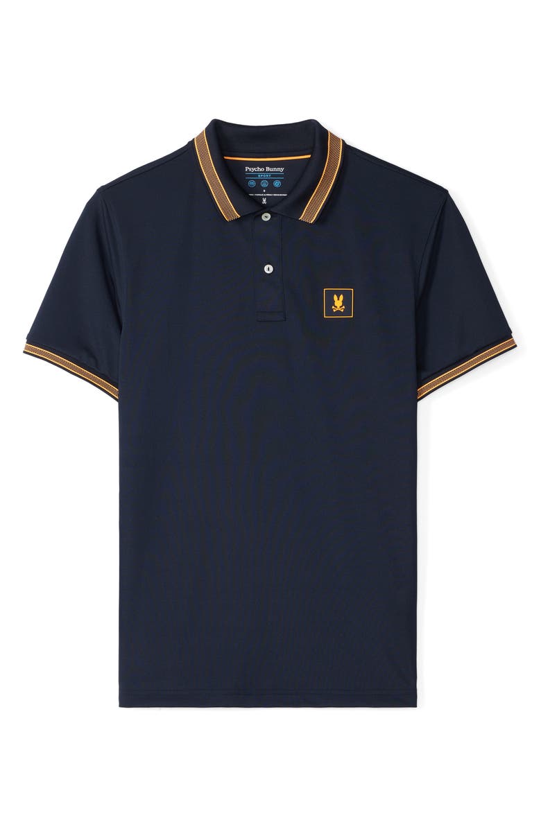 Psycho Bunny Tarrytown Sport Tipped Piqué Knit Polo, Alternate, color, 