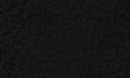 Hudson Jeans Faux Shearling Hooded Cropped Jacket In Black