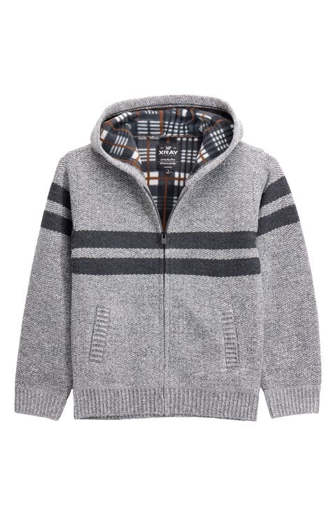 Kids' Stripe Full Zip Hoodie (Big Kid)