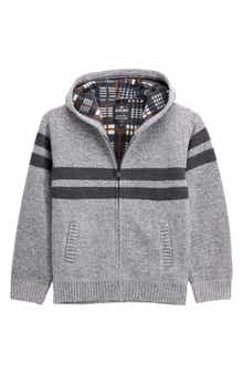 Kids' Stripe Full Zip Hoodie