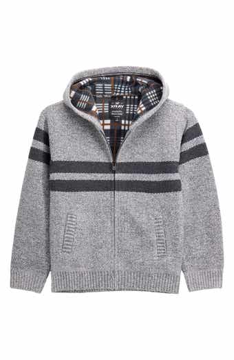 Kids' Stripe Full Zip Hoodie