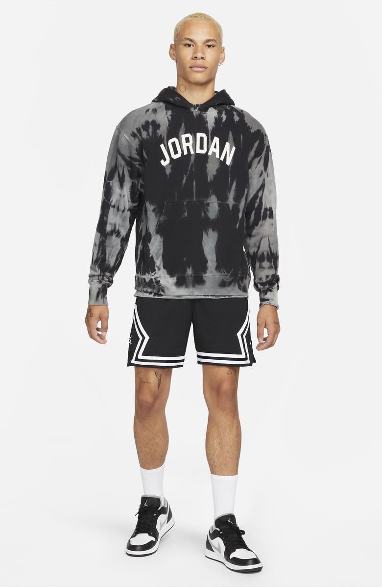 Jordan Tie Dye Graphic Hoodie, Alternate, color, Grey