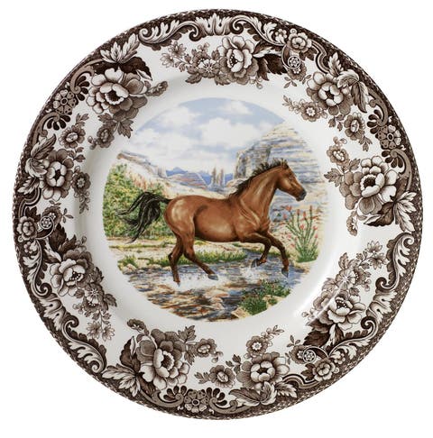 Woodland Horses 10.5" Dinner Plate