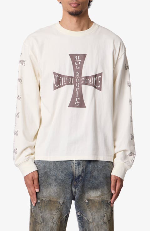 Washed LA Long Sleeve Graphic T-Shirt