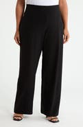 Eileen Fisher High Waist Wide Leg Seamed Pants