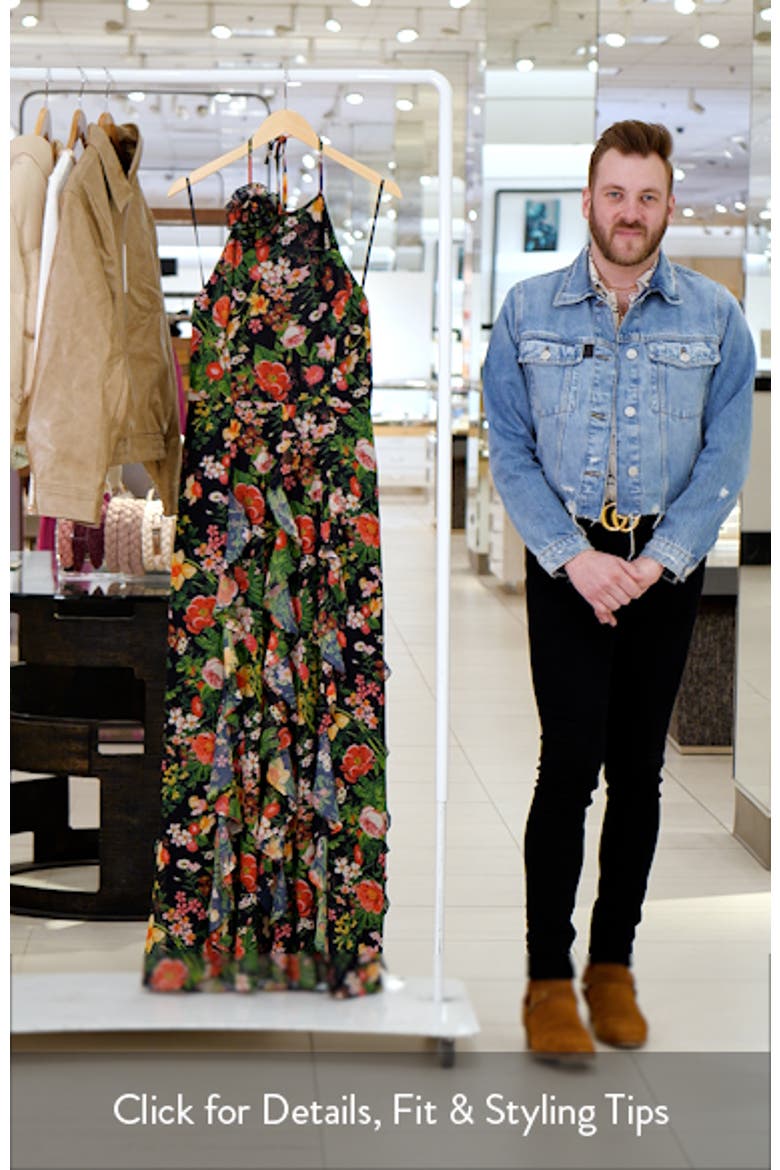 Floral Halter Neck Gown video