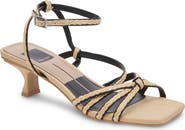 Dolce Vita Bev Braid Kitten Heel Ankle Strap Sandal