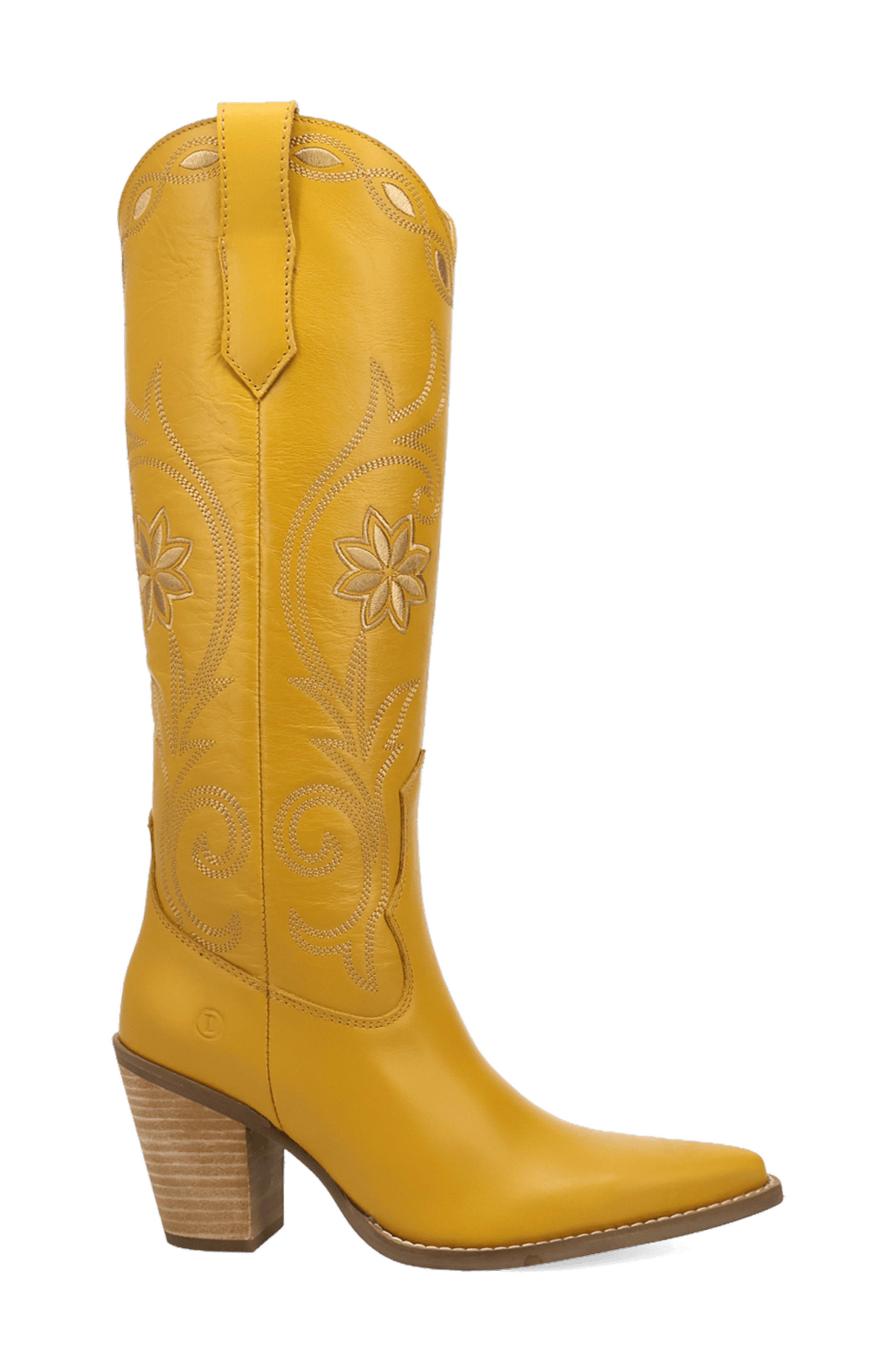 Miss Daisy Knee High Western Boot, Alternate, color, MARIGOLD