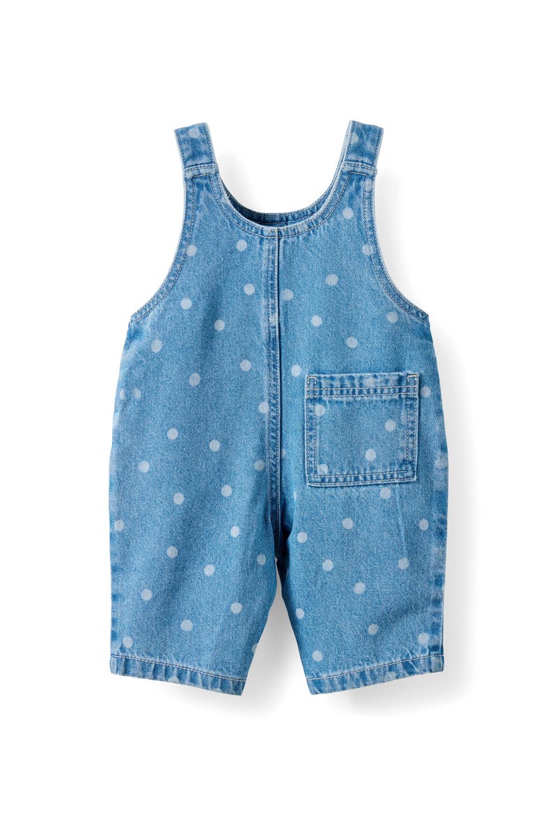 Aspen Denim Overall, Alternate, color, Bondi Light Blue Wash  Polka