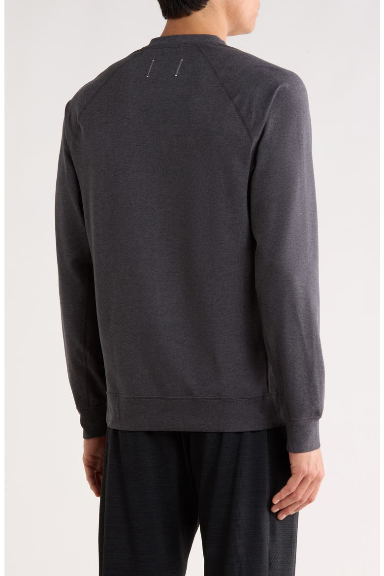 Recovery Brushed Jersey Crewneck Pullover, Alternate, color, HEATHER BLACK