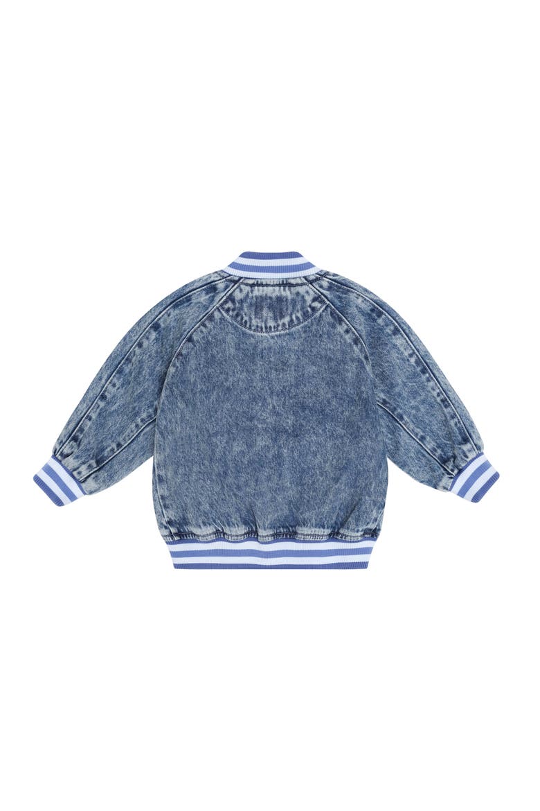 Dreamy Denim Bomber Jacket, Alternate, color, Denim