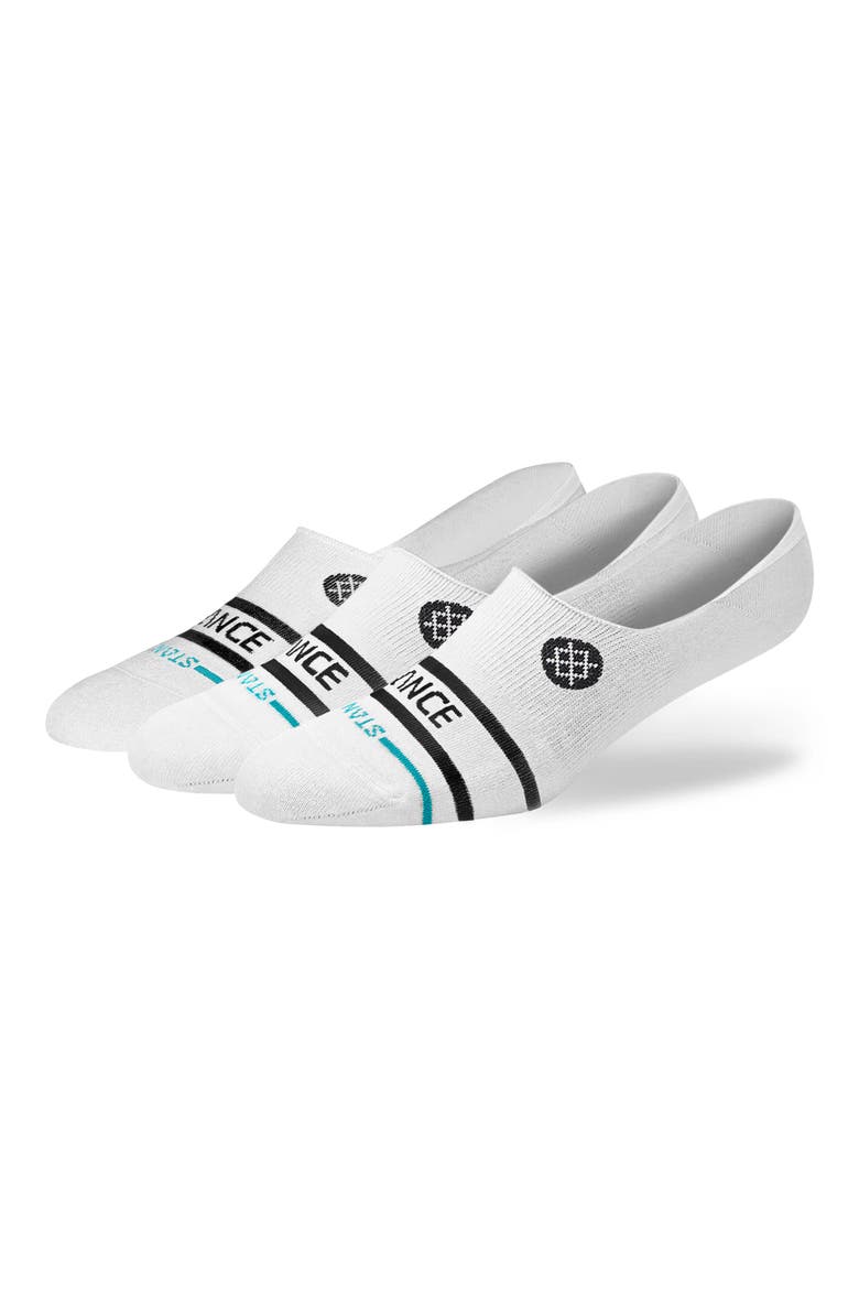 3-Pack Core No Show Socks, Alternate, color, WHITE